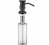 Дозатор жидкого мыла Gappo G403-1 встраиваемый, объем 300 мл, латунь, пластик, черный