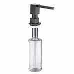 Дозатор жидкого мыла Gappo G404-1 встраиваемый, объем 300 мл, латунь, пластик, черный