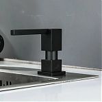 Дозатор жидкого мыла Gappo G404-1 встраиваемый, объем 300 мл, латунь, пластик, черный