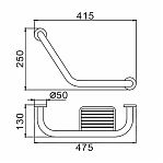 Поручень Frap для ванны F1719