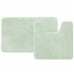 Набор ковриков для ванной Iddis BSET05MI13, микрофибра, светло-зеленый, 500х800 мм, 500х500 мм