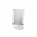 Зеркало косметическое Swensa BSA-MR-002-WHT, с подсветкой, настольное, 160x220 мм, белое