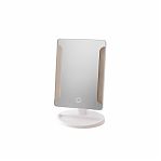 Зеркало косметическое Swensa BSA-MR-002-WHT, с подсветкой, настольное, 160x220 мм, белое