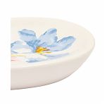 Мыльница Рыжий кот Прованс, овальная, керамика, белая, 3х10.5х14 см