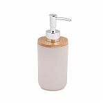 Дозатор для жидкого мыла Альтернатива Бамбук настольный, пластик, бежевый, 320 мл