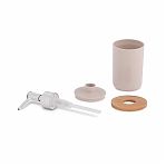 Дозатор для жидкого мыла Альтернатива Бамбук настольный, пластик, бежевый, 320 мл