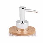 Дозатор для жидкого мыла Альтернатива Бамбук настольный, пластик, бежевый, 320 мл