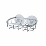 Мыльница Рыжий Кот Cozy-SD-2, на присосках,  хромированная, 13x9x3 см, 312066