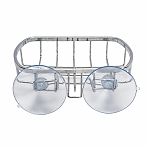 Мыльница Рыжий Кот Cozy-SD-2, на присосках,  хромированная, 13x9x3 см, 312066