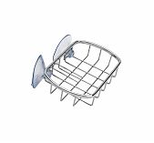 Мыльница Рыжий Кот Cozy-SD-2, на присосках,  хромированная, 13x9x3 см, 312066