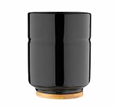 Стакан для ванной Leonord Barcelona, керамика, черный, 8х8х10 см