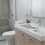 Мыльница для ванной Lefard 755-1034, керамика и пластик, белый с рисунком