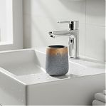 Стакан для зубных щеток Lefard 755-1035, керамика, серая бронза