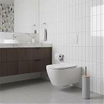 Ершик для унитаза Альтернатива М8066, Бамбук, с высокой подставкой, серый