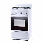 Плита газовая Лада Nova CG 32013 W, цвет белый, объем духовки 30 л, откидная дверца