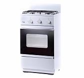 Плита газовая Лада Nova CG 32013 W, цвет белый, объем духовки 30 л, откидная дверца