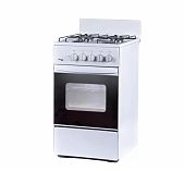 Плита газовая Лада Nova RG 24039 W, цвет белый, объем духовки 50 л, откидная дверца