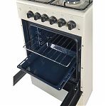 Плита комбинированная MIU 5013 ERP ГК LUX, цвет бежевый, объем электродуховки 52 л, откидная дверца