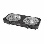 Электроплитка настольная Optima OS-210TB, 2 конфорки, цвет черный, 2 кВт