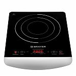 Электроплитка настольная Brayer 2810BR, 1 конфорка, цвет черный, 2 кВт