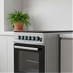 Плита газовая MIU Harisma 526 LUX, УТ-00002919, цвет серый, объем духовки 55 л, откидная дверца