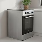 Плита газовая MIU Harisma 526 LUX, УТ-00002919, цвет серый, объем духовки 55 л, откидная дверца