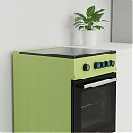 Плита газовая MIU UNO 52S, УТ-00002894, цвет зеленый, объем духовки 54 л, откидная дверца