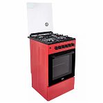 Плита газовая MIU UNO 52S, УТ-00002893, цвет красный, объем духовки 54 л, откидная дверца