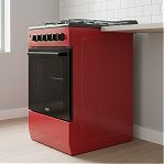 Плита газовая MIU UNO 52S, УТ-00002893, цвет красный, объем духовки 54 л, откидная дверца