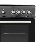 Плита газовая MIU UNO 52S, УТ-00002816, цвет черный, объем духовки 52.8 л, откидная дверца