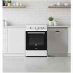 Плита комбинированная MIU UNO 51S, цвет белый, объем электродуховки 52.8 л, откидная дверца