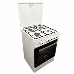 Плита комбинированная MIU UNO 51S, цвет белый, объем электродуховки 52.8 л, откидная дверца