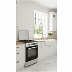 Плита комбинированная MIU UNO 51S, цвет серый, объем электродуховки 52.8 л, откидная дверца