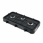 Плита газовая настольная Homestar HS-1203, 212165, 3 конфорки, цвет серый