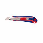 Нож универсальный Workpro WP212011 18 мм, эргономичная рукоятка, быстрая замена лезвия