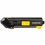 Нож строительный Hanskonner HK1076-08-06, 19 мм, сталь SK5, трапециевидное лезвие, 4 режима, 5 дополнительных лезвий