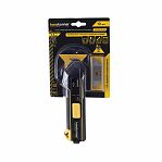 Нож строительный Hanskonner HK1076-08-06, 19 мм, сталь SK5, трапециевидное лезвие, 4 режима, 5 дополнительных лезвий