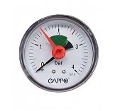 Манометр аксиальный Gappo G1471.4 1/4" х 4 бар
