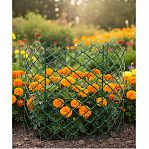 Решетка садовая 00-00000414, ячейка 45х45 мм, заборная, пластик, зеленая, 1 м.п.