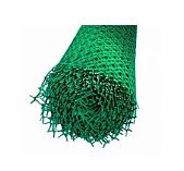 Решетка садовая 00-00000414, ячейка 50х50 мм, заборная, пластик, зеленая, 1 м.п.