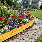 Бордюр декоративный Palisad Прованс, желтый, толщина 6 мм, 14х310 см