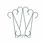 Шпалера неразборная, комбинированная 000161, сталь, зеленая, длина 2 м