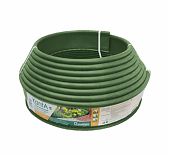 Бордюр садовый Standartpark Канта SP 82552-Ч пластик, высота 10 см, оливковый, бухта 10 м