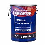 Эмаль ПФ-115 универсальная KRAFOR зеленая 6 кг
