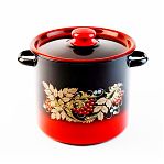 Кастрюля эмалированная цилиндр Сибирские товары 5.5 л С1617.38