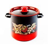 Кастрюля эмалированная цилиндр Сибирские товары 5.5 л С1617.38