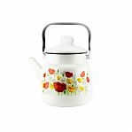 Чайник эмалированный Луговой мак 3,5 л  