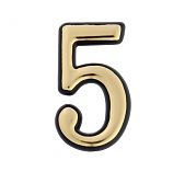 Цифра 5 пластмассовая G 5 см