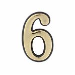 Цифра 6.9 пластмассовая G 10 см