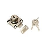 Замок мебельный MAXI Locks FL138-22 YZ металлический ключ хром